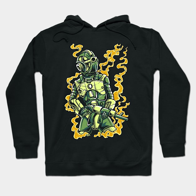 Robot Soldier Hoodie by Original_Wicked